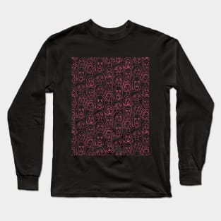 Pink female pattern design Long Sleeve T-Shirt